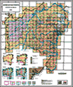 Mapa - Índice das Folhas topográficas - BA - 2000